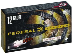 FEDERAL 12GA 2-3/4" 9 PELLETS-00 BUCK 5 RD/BX 50 BX/CS