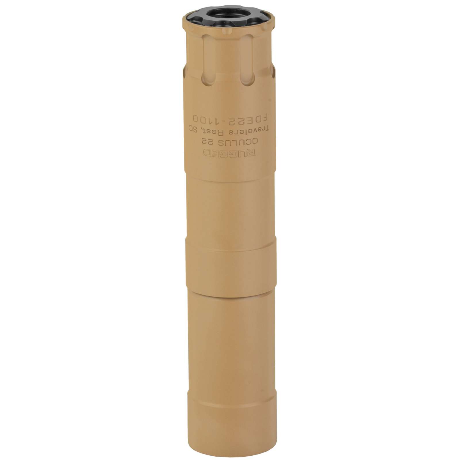 RUGGED SUPPRESSORS OCULUS 22 RATED UP TO 5.7X28 FDE DIRECT THREAD