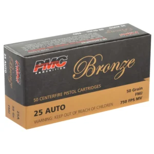 PMC 25 AUTO 50GR FMJ 50RD BX 1000RD CASE