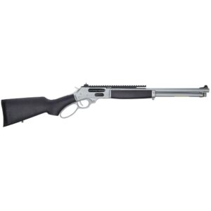 Henry All-Weather Lever Action Side Gate Rifle .45-70 4rd Magazine 18.43" Barrel Black Stained Hardwood and Silver with Picatinny Rail