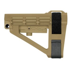 SB Tactical SBA4 5-Postion Adjustable Brace for AR-15 FDE