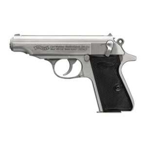 Walther PP Stainless Handgun .32 Auto 8rd Magazines(2) 3.9" Barrel Stainless Frame