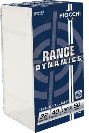 FIOCCHI 22 WIN MAG 40GR TMJ 50RD BX 2000RD CASE