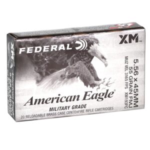 FEDERAL AE 5.56x45 55GR FMJ 20/BX 25BX/CS