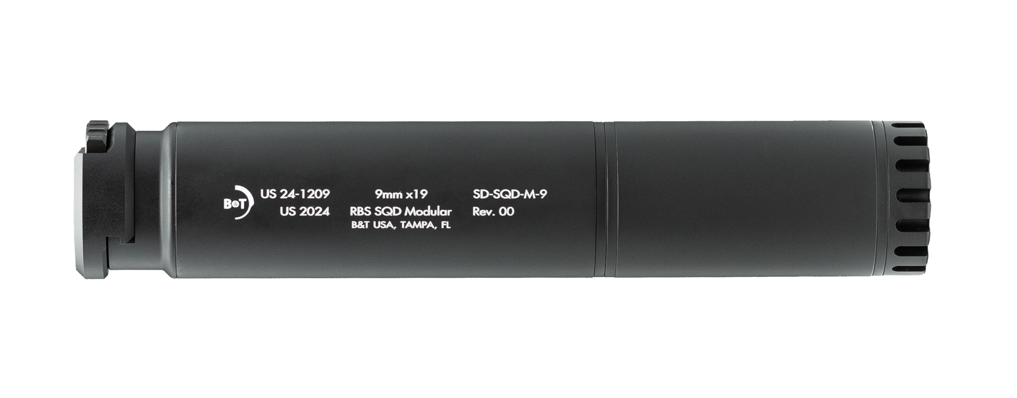 B&T PRINT-X SQD 9MM TITANIUM MODULAR SUPPRESSOR