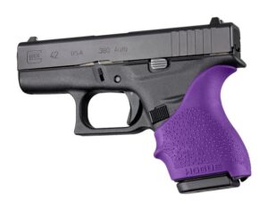 Hogue HandAll Beaver Tail Grip Sleeve Glock 42 43 Purple