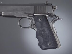 Hogue Colt Officer Rubber Grips with Finger Grooves Black