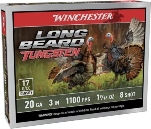 WINCHESTER 20 GA 3"  8 LONG BEARD TS17 1-9/16 OZ 5RD/BX 10BX/CS