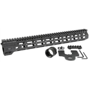 Midwest Industries Combat Rail One Piece Free Float Handguard 15" MLOK Black