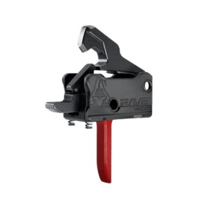 Rise Armament Rave PCC Single Stage Rifle Trigger 3.5 lb Flat Red