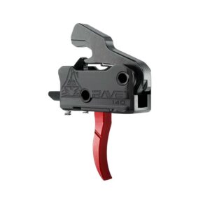 Rise Armament Rave 140 Single Stage AR Rifle Trigger 3.5 lb Curved Red