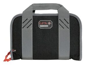 G-Outdoors Double Pistol Case with Magazine Storage & Dump Cup-Black