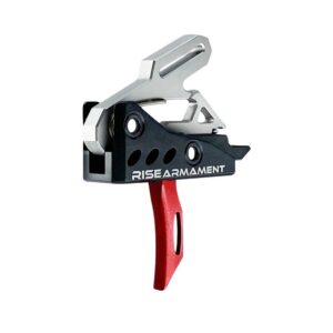 Rise Armament RA-535 Advanced Performance Single Stage AR Rifle Trigger 3.5 lb Curved Red