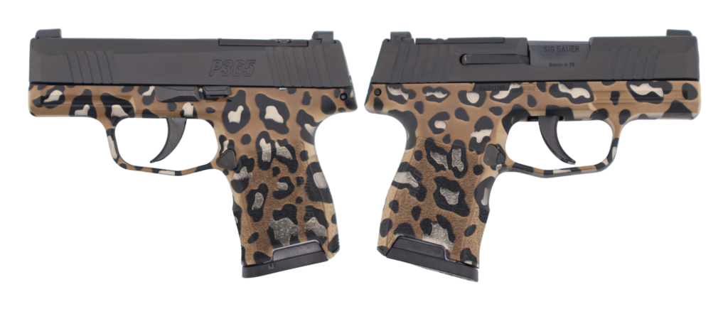 SIG SAUER P365 9MM PSTL 3.10" LEOPARD PRINT 2-10RD OPTIC READY