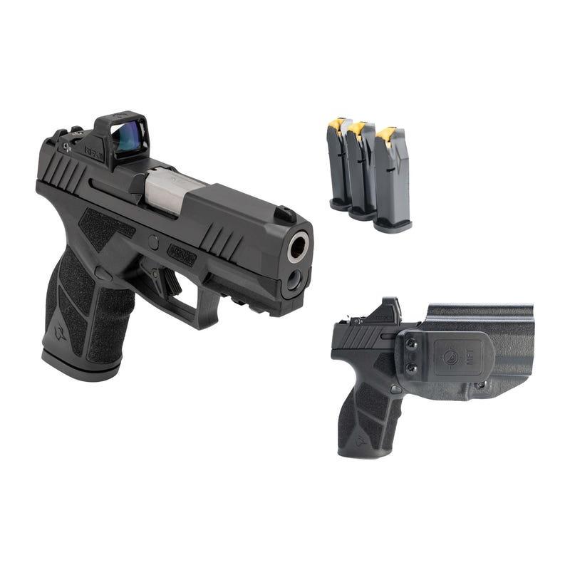 Taurus GX2 TORO Handgun Kit 9mm Luger 10rd Magazine(2) 3.38?? Barrel Black Slide/Frame Holster & Red Dot